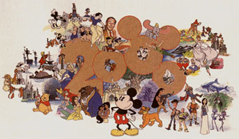 迪士尼迎接2000年海報