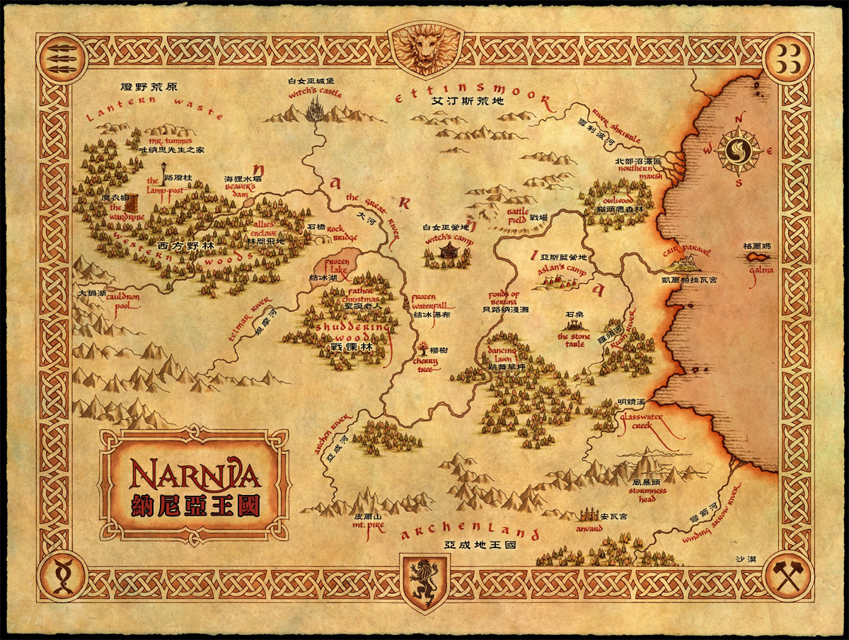 《纳尼亚传奇》小百科-纳尼亚地图集图片