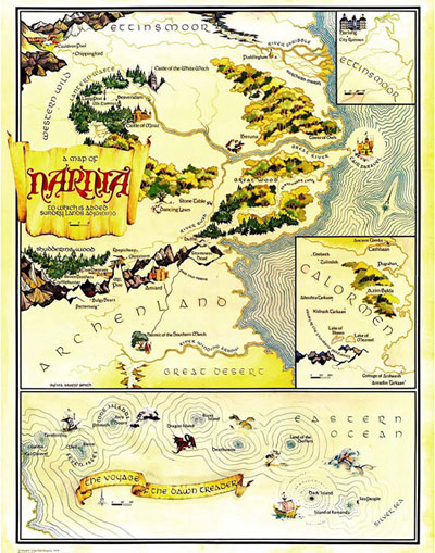 《纳尼亚传奇》小百科-纳尼亚地图集图片
